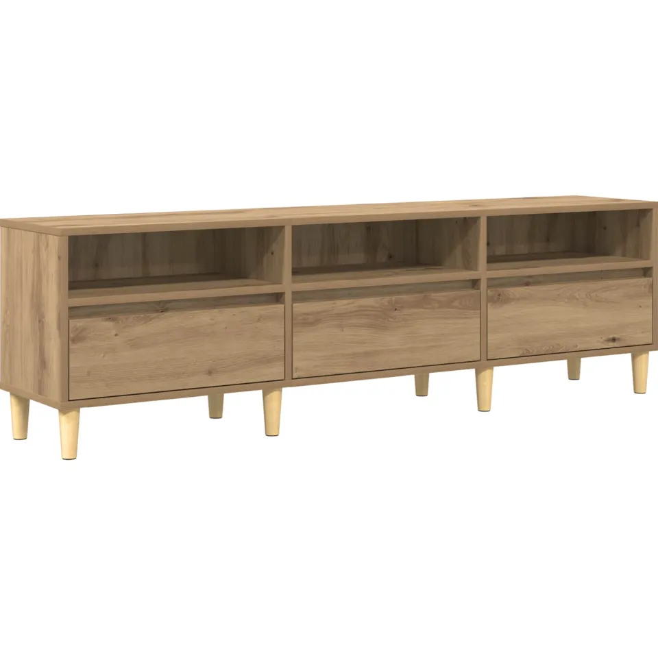 vidaXL TV-kast 150 x 30 x 45 cm Artisan Eiken Bewerkt hout, foto 3