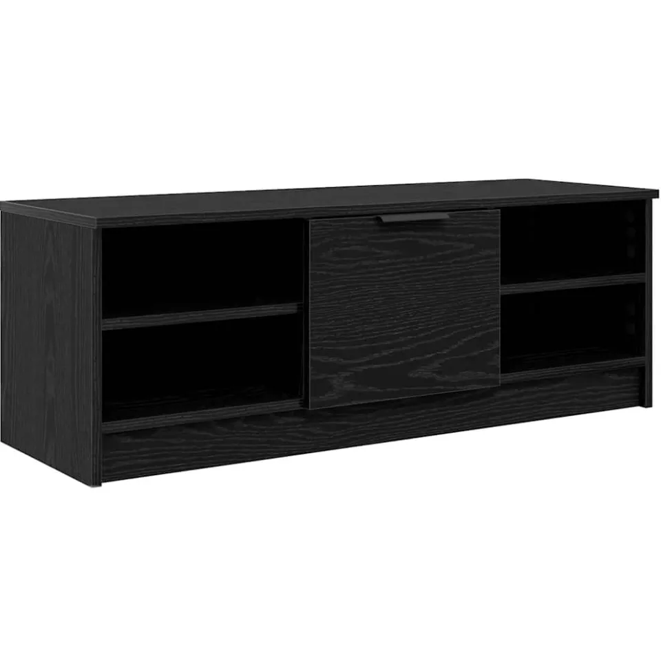 vidaXL TV-kast 102 x 35 x 36,5 cm Zwart Eiken Bewerkt hout, foto 3
