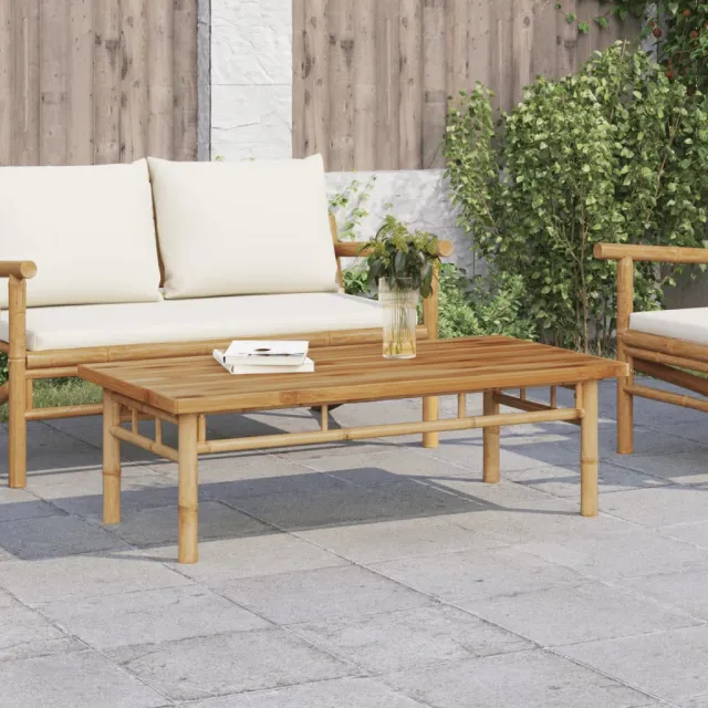 vidaXL Salontafel 110x55x35 cm bamboe bruin, foto 2