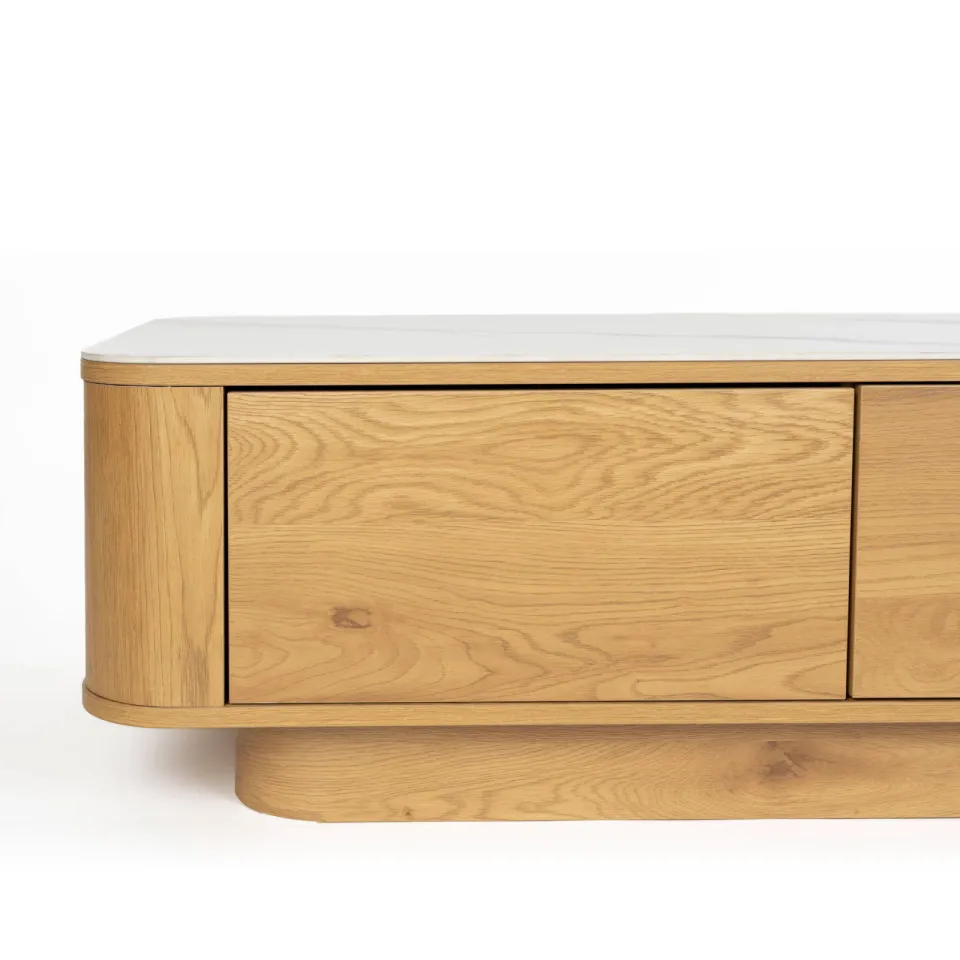 Housecraft Living salontafel Almira Salontafel 120x60 cm Hout/ Marmerlook Naturel (60x120 cm) Naturel, foto 5