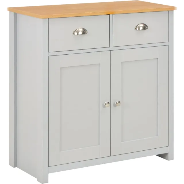 vidaXL Dressoir 79x35x81 cm grijs, foto 2
