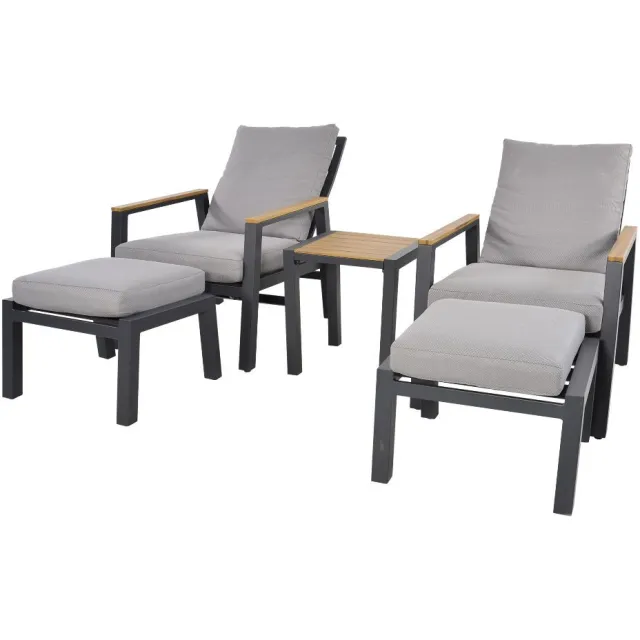 Express Lesli duoset Coda charcoal antraciet