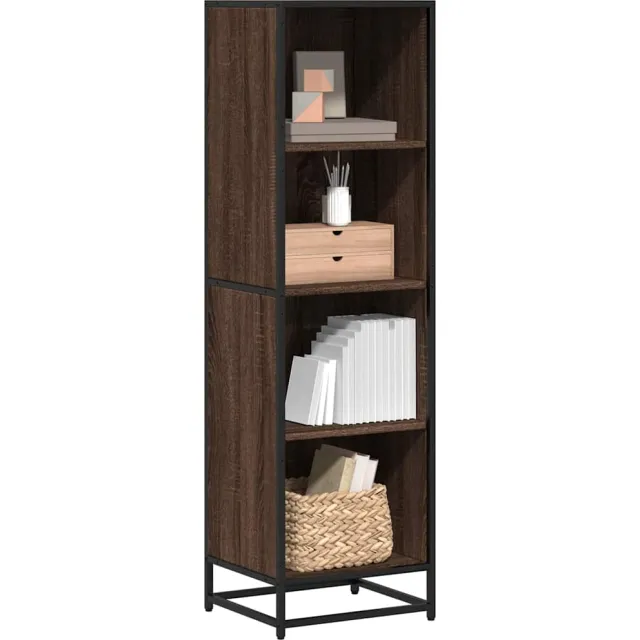 vidaXL Boekenkast 40x35x139 cm bewerkt hout bruin eikenkleur
