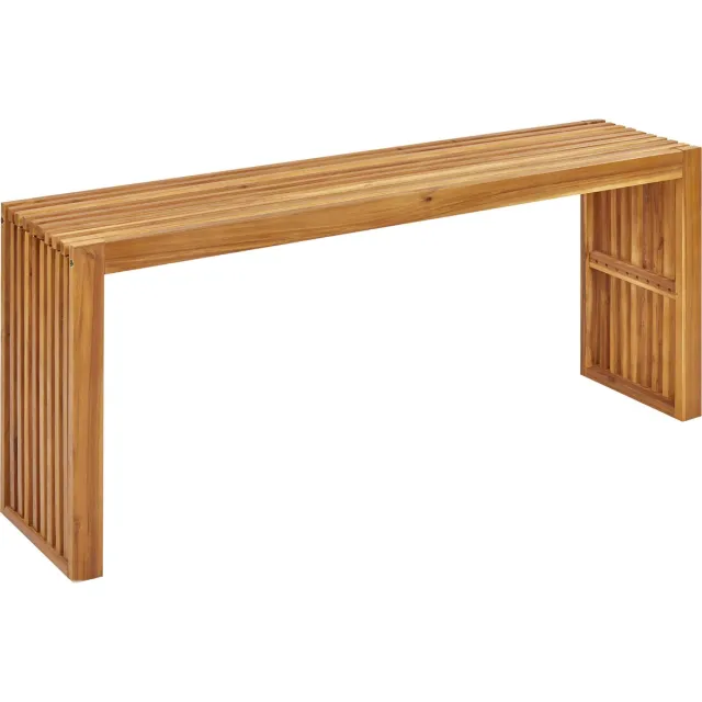 Beliani BELLANO - Tuintafel - Lichthout - Acaciahout Bruin