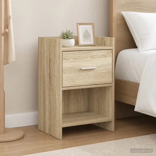 vidaXL Nachtkastjes Sonoma Eiken 40 x 30 x 60 cm Bewerkt hout Bruin