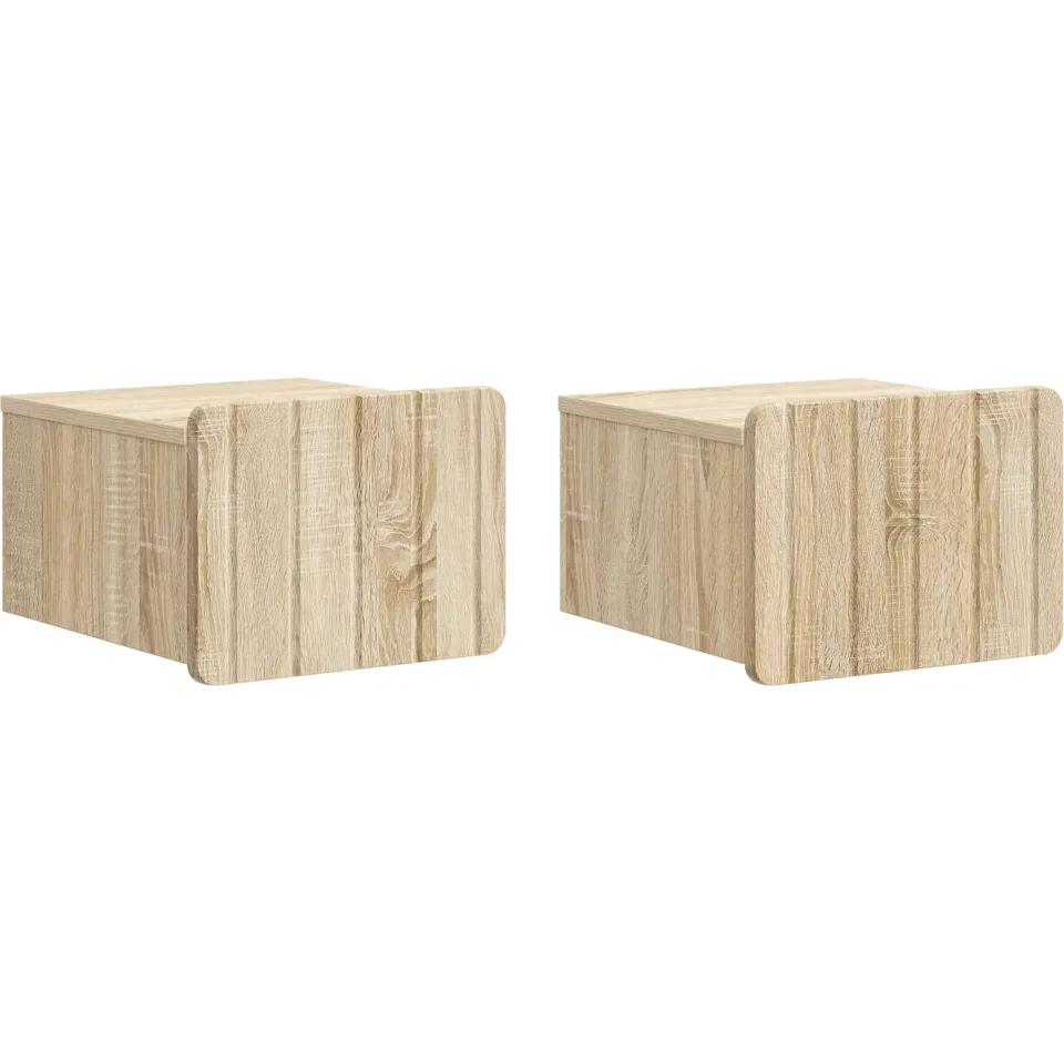 vidaXL Wandbeugel Bedkast 2 st Sonoma Eiken 33 x 34,5 x 24 cm, foto 3
