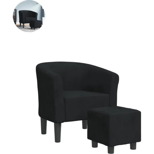 GranMaison Fauteuil - Relaxzetel - Relaxstoel - Relaxfauteuil - Stoel - Voor één Persoon - Zwart