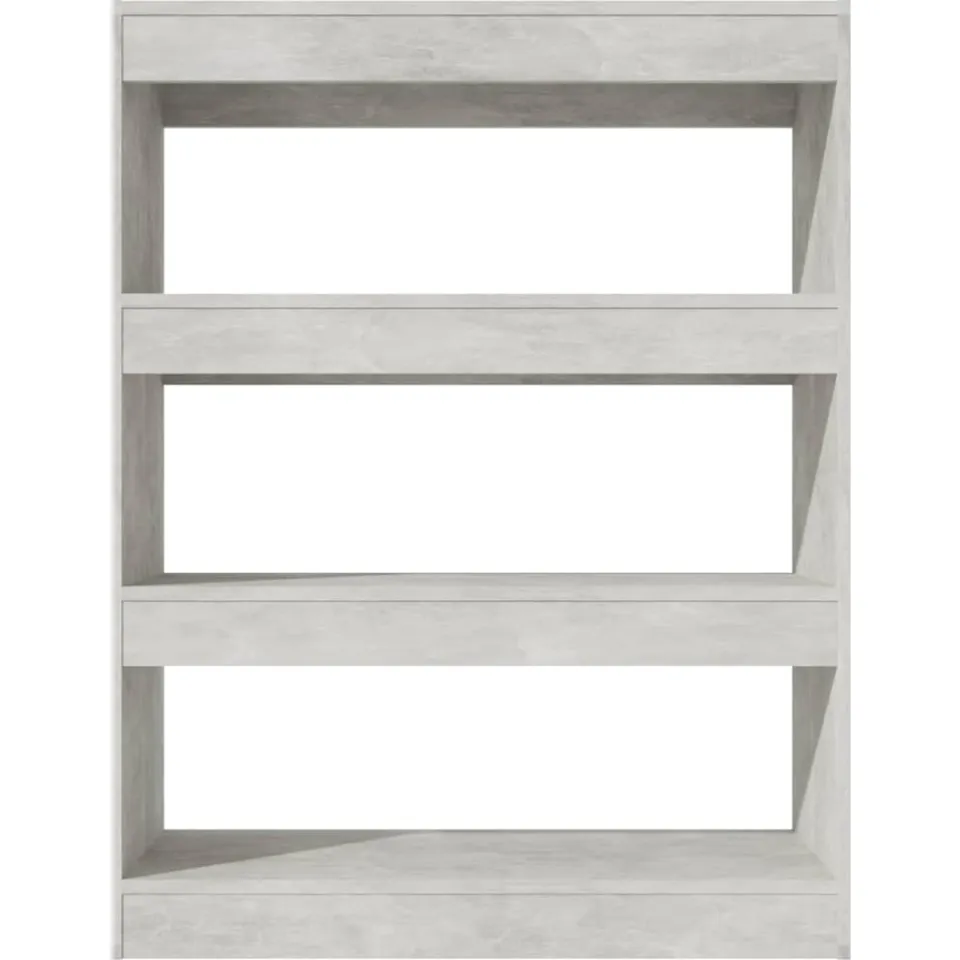 vidaXL Boekenkast/kamerscherm 80x30x103 cm bewerkt hout betongrijs grijs, foto 4