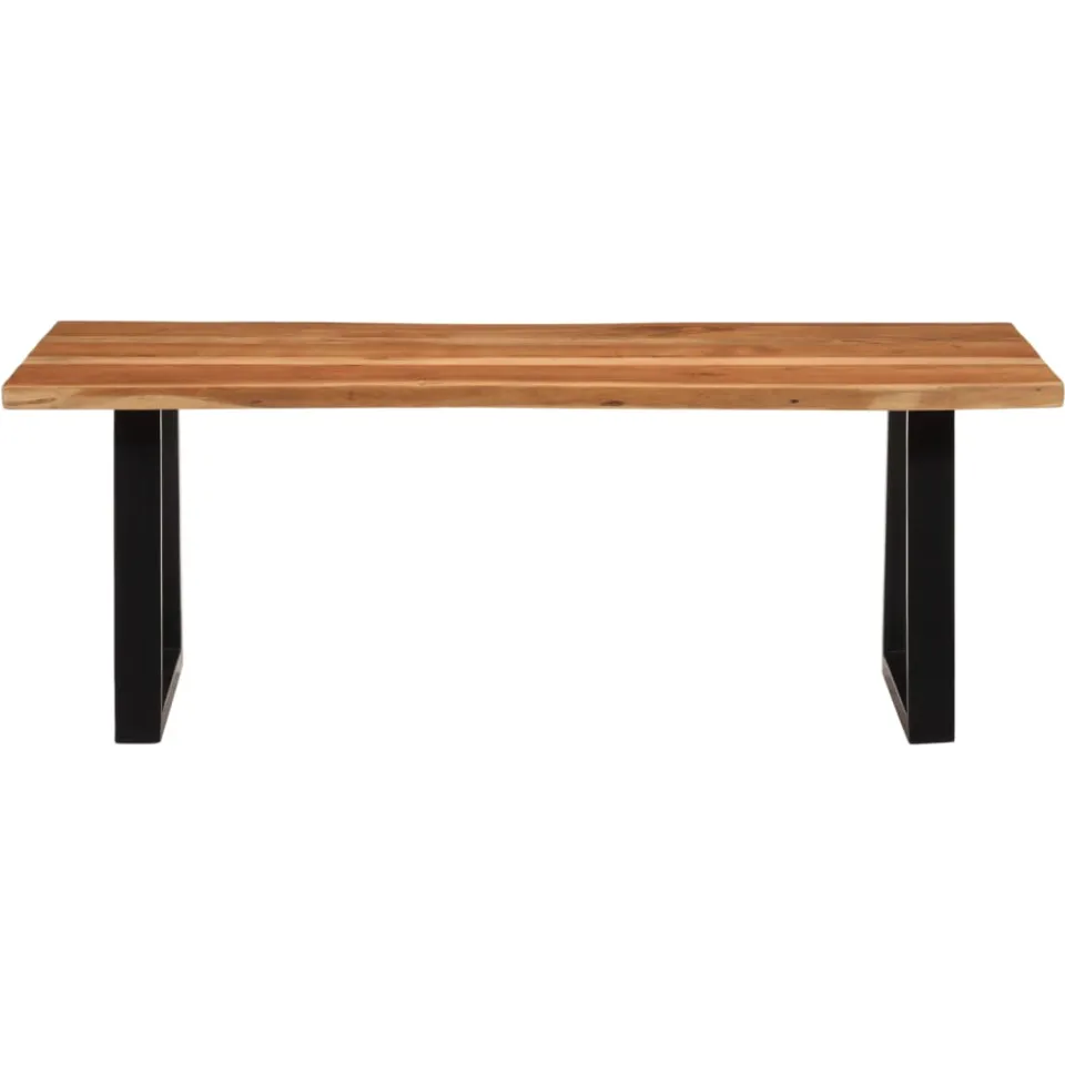 vidaXL Salontafel 110x55x40 cm massief acaciahout bruin, foto 2