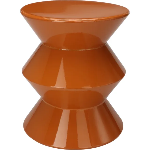 Home & Styling Collection Home Styling Collection - GISA kolomtafel, metalen, Ø 31 cm Oranje