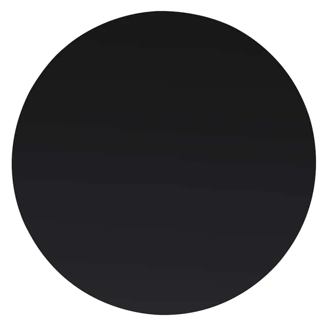 vidaXL Tafelblad van gehard glas 800 mm rond Zwart