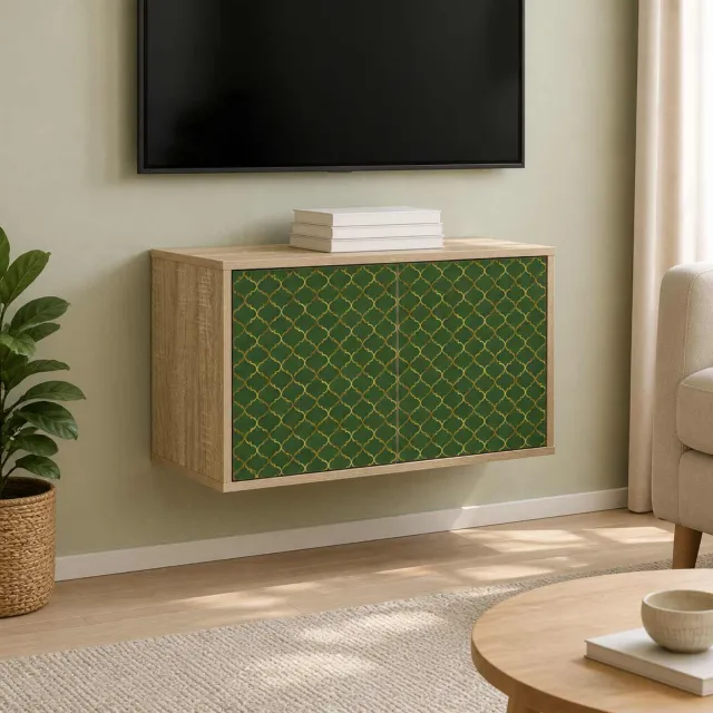 vidaXL Wandgemonteerd tv-meubel GELEEN 69 x 33 x 40 cm Sonoma Eiken, foto 2
