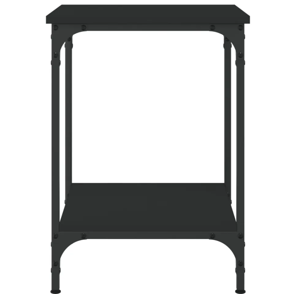 vidaXL Salontafel 40x40x55 cm bewerkt hout zwart