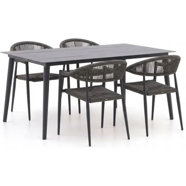 Manifesto Furniture Manifesto Belpasso/Sora 160cm dining tuinset 5-delig stapelbaar