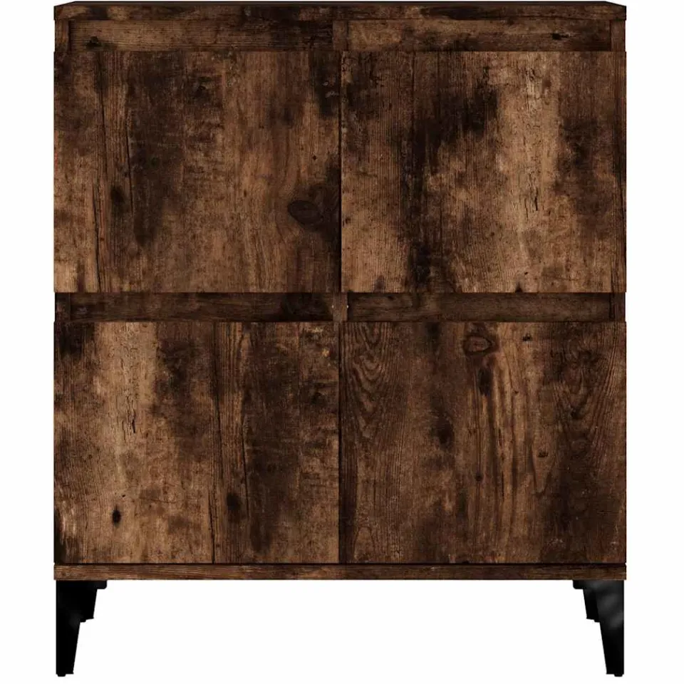 vidaXL Dressoir 60x35x70 cm bewerkt hout gerookt eikenkleurig, foto 4