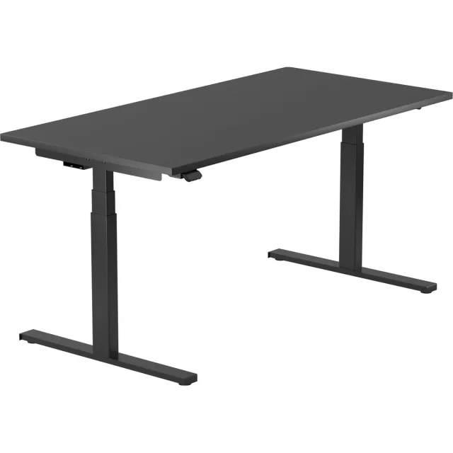 Worktrainer Linak SmartDesk Zit-Sta Bureau - Elektrisch Frame - Hoogte 60 - 125 cm - Breedte 100 - 190 cm - In hoogte verstelbaar Bureau onderstel - Memory Bediening - Zwart