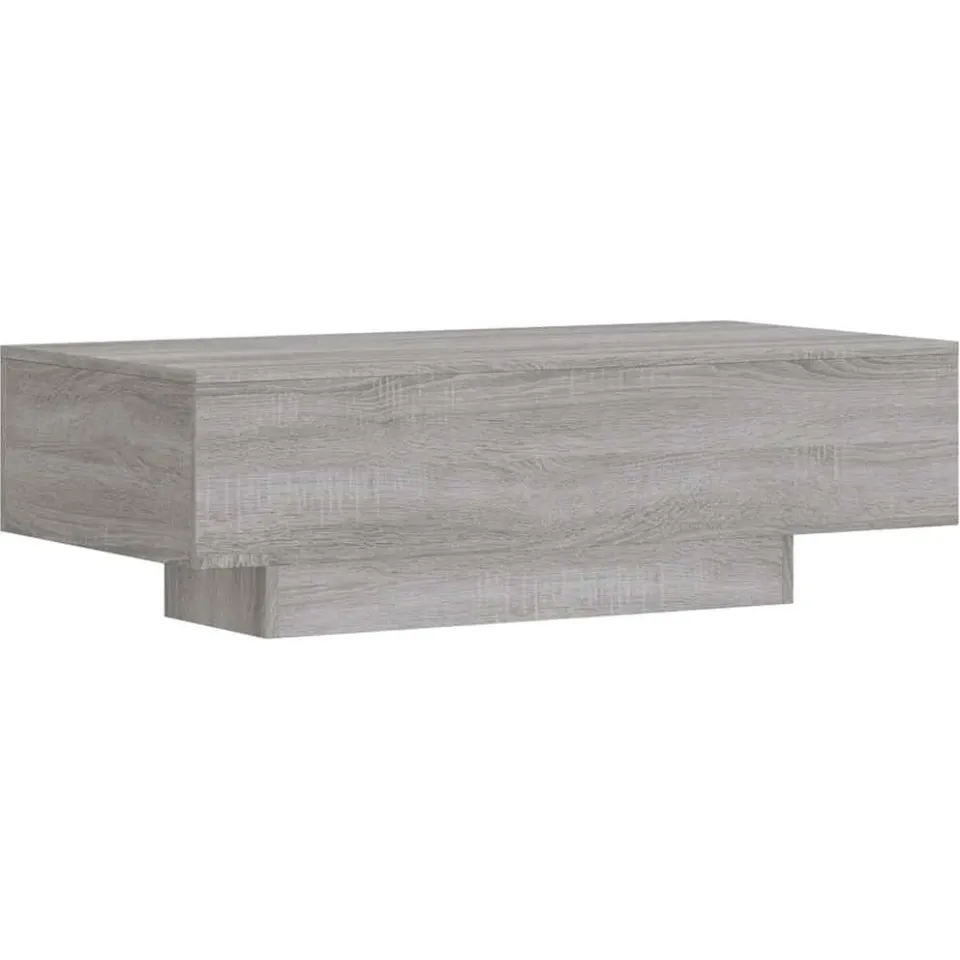vidaXL Salontafel 100x49,5x31 cm bewerkt hout grijs sonoma eikenkleur