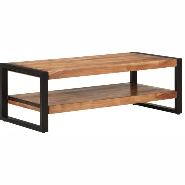 vidaXL Salontafel 120x55x40 cm massief acaciahout Bruin