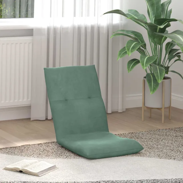 vidaXL Verstelbare vlo stoelen Zeegroen Fluweel groen, foto 2