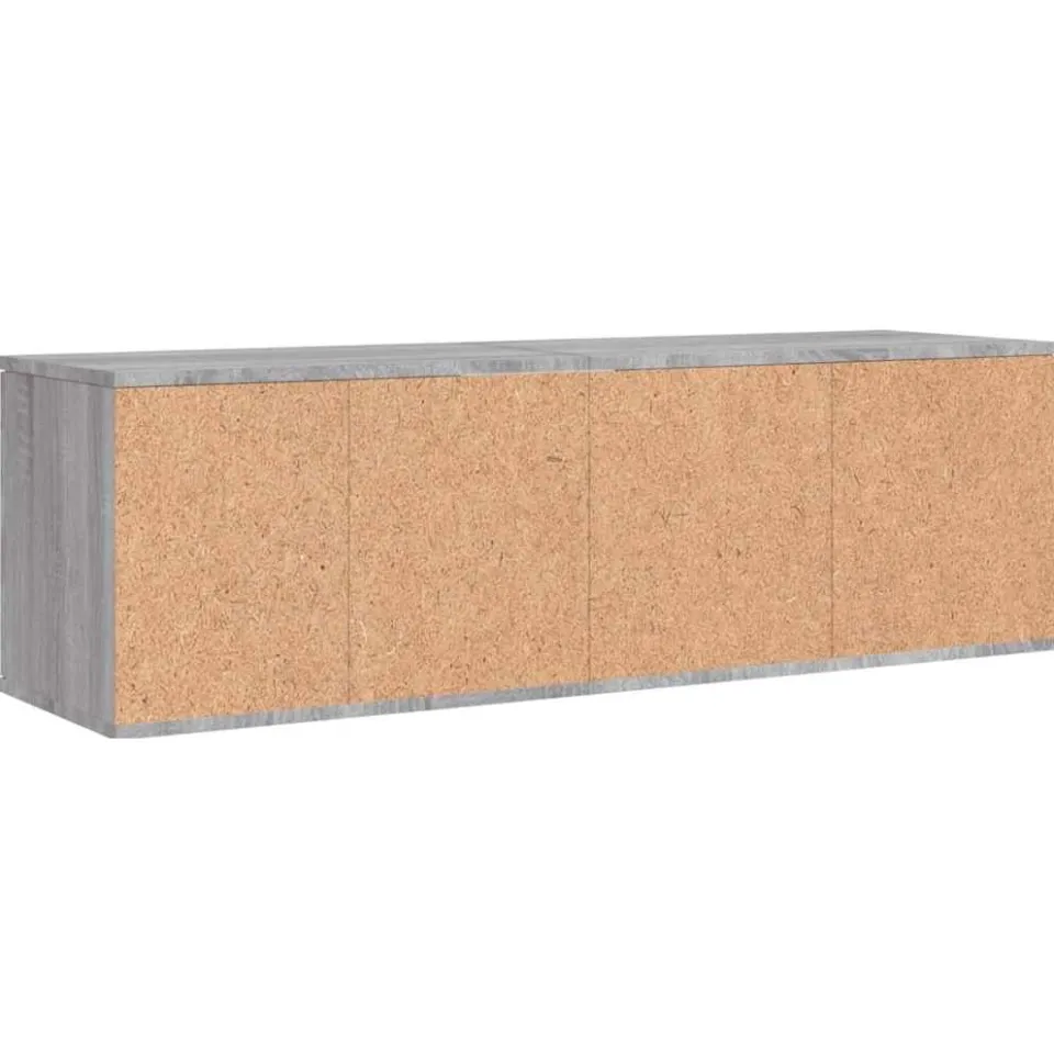 vidaXL Tv-meubel 120x34x37 cm bewerkt hout grijs sonoma eikenkleurig, foto 4