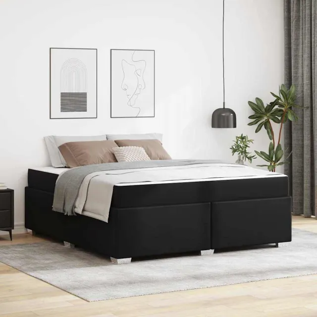 vidaXL Bedframe Zwart 180 x 200 cm PVC