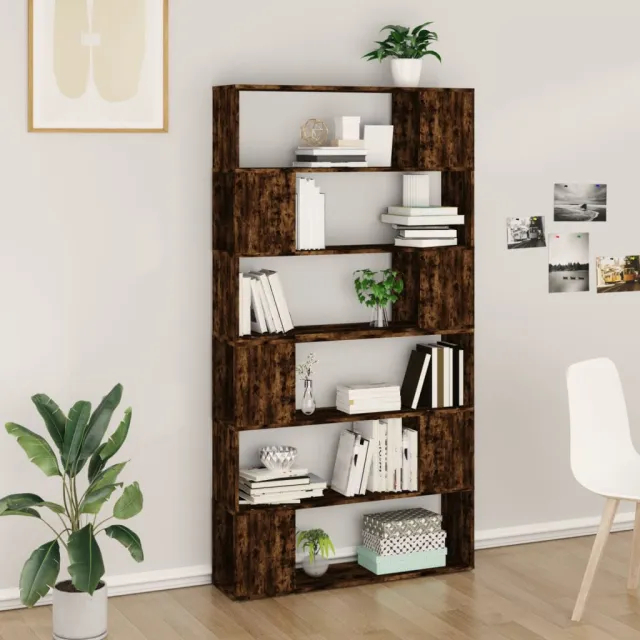 vidaXL Boekenkast/kamerscherm 100x24x188 cm gerookt eikenkleurig, foto 2