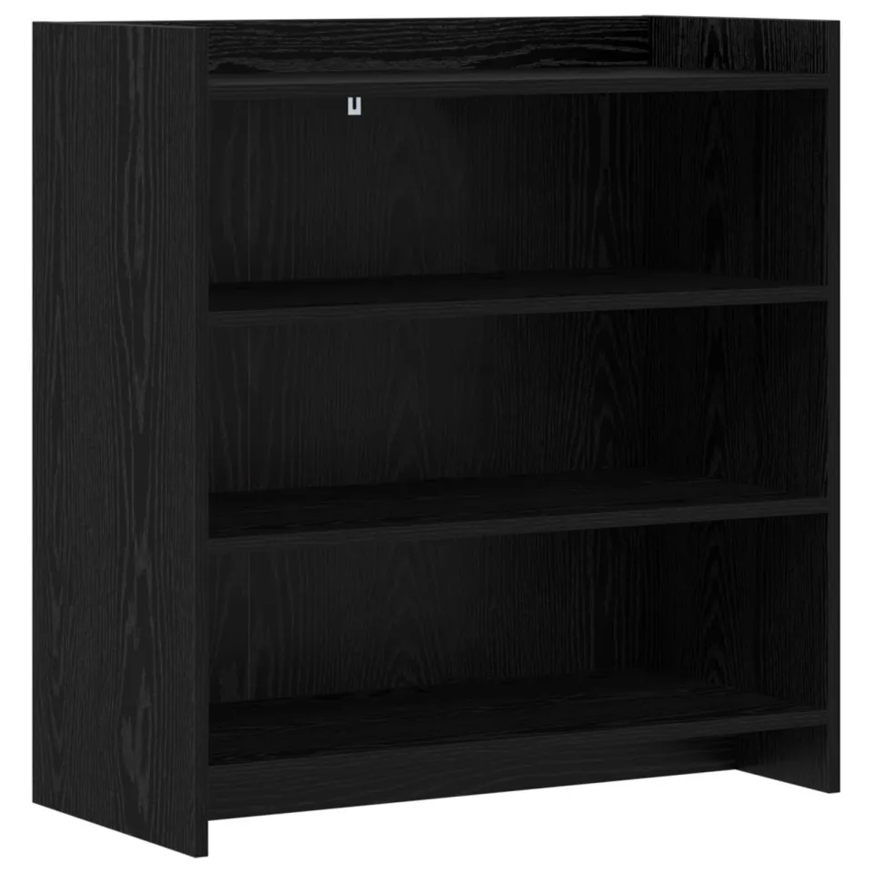 vidaXL Dressoir Zwart eiken 75 x 36 x 80 cm Bewerkt hout, foto 3