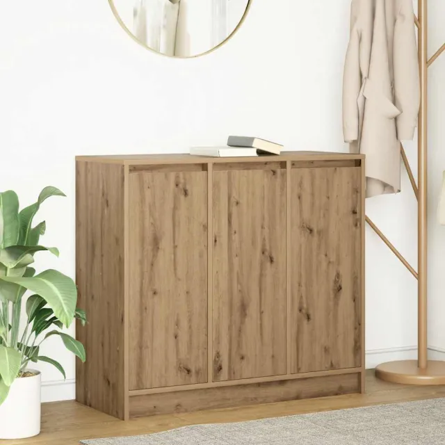 vidaXL Dressoir ambachtelijk spaanplaat hout ambachtelijk 85x34x76 cm Bruin