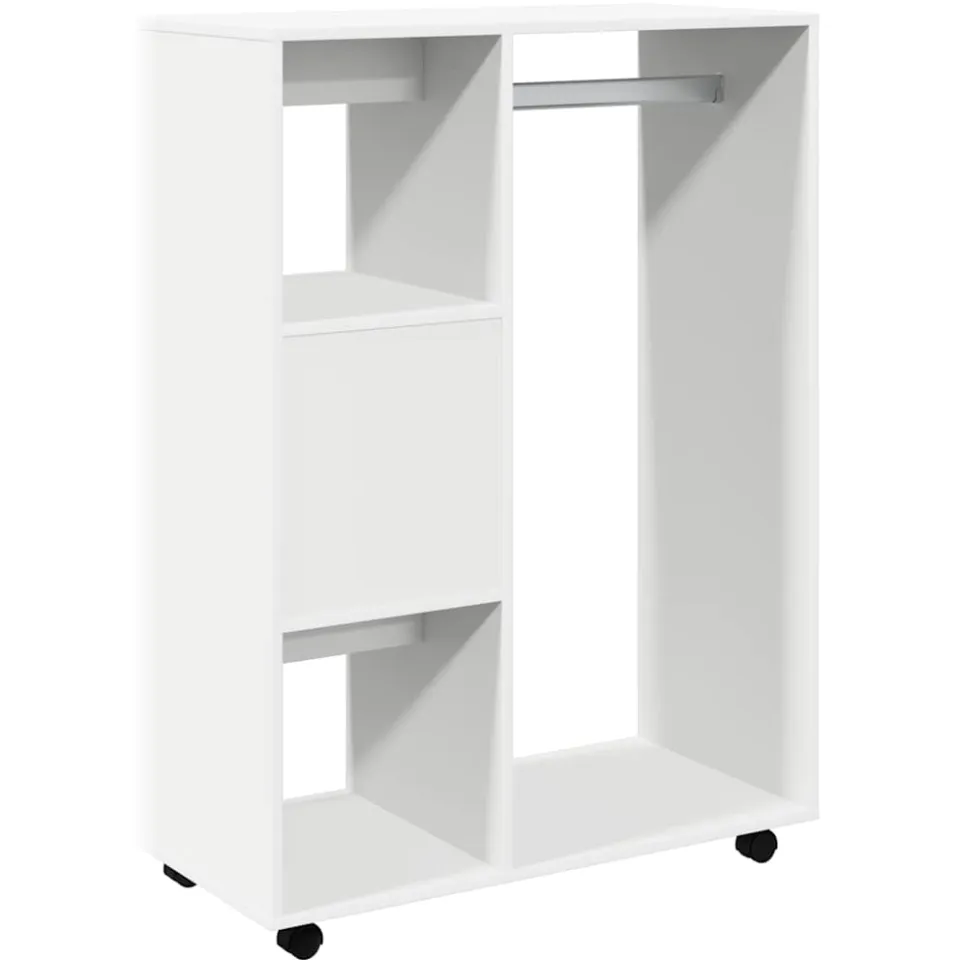 vidaXL Kledingkast 80x40x110 cm bewerkt hout wit, foto 4