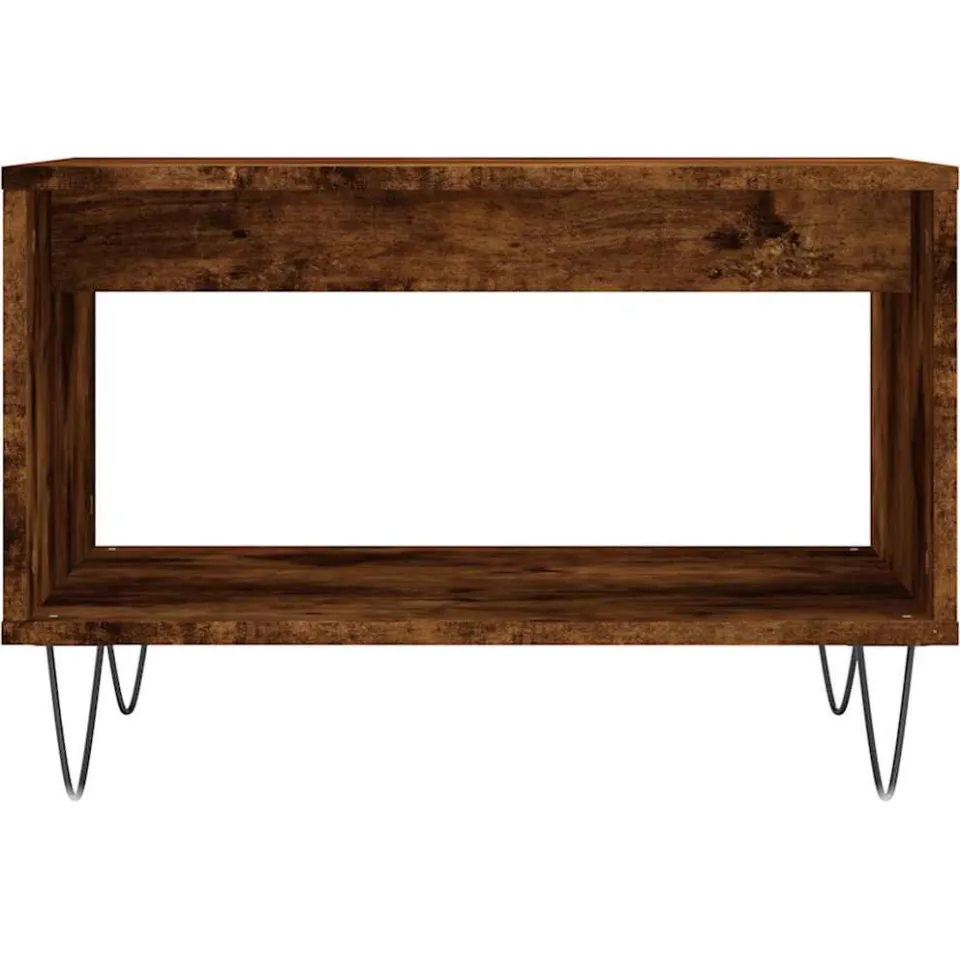 vidaXL Salontafel 60x50x40 cm bewerkt hout gerookt eikenkleurig, foto 3