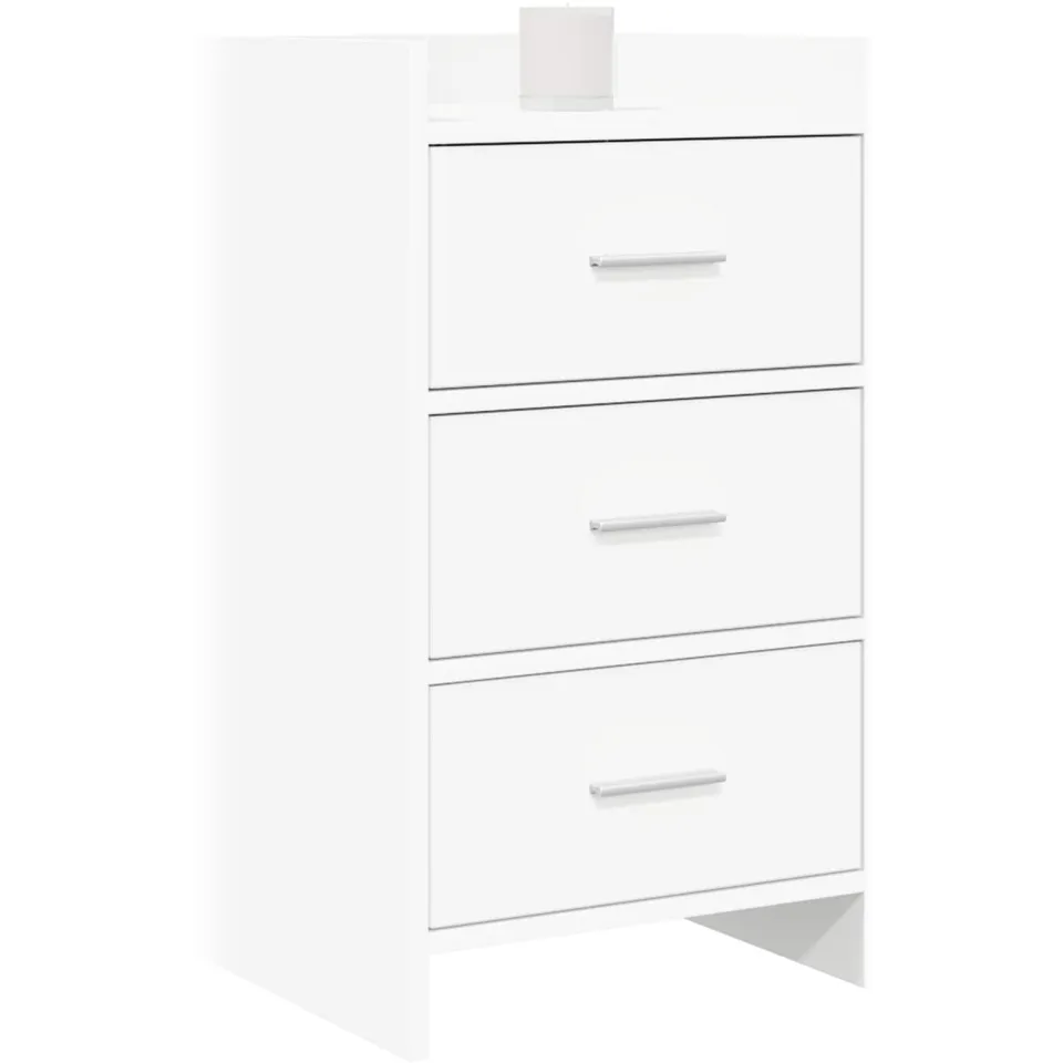 vidaXL Nachtkastjes Wit 40 x 36 x 70 cm Bewerkt hout