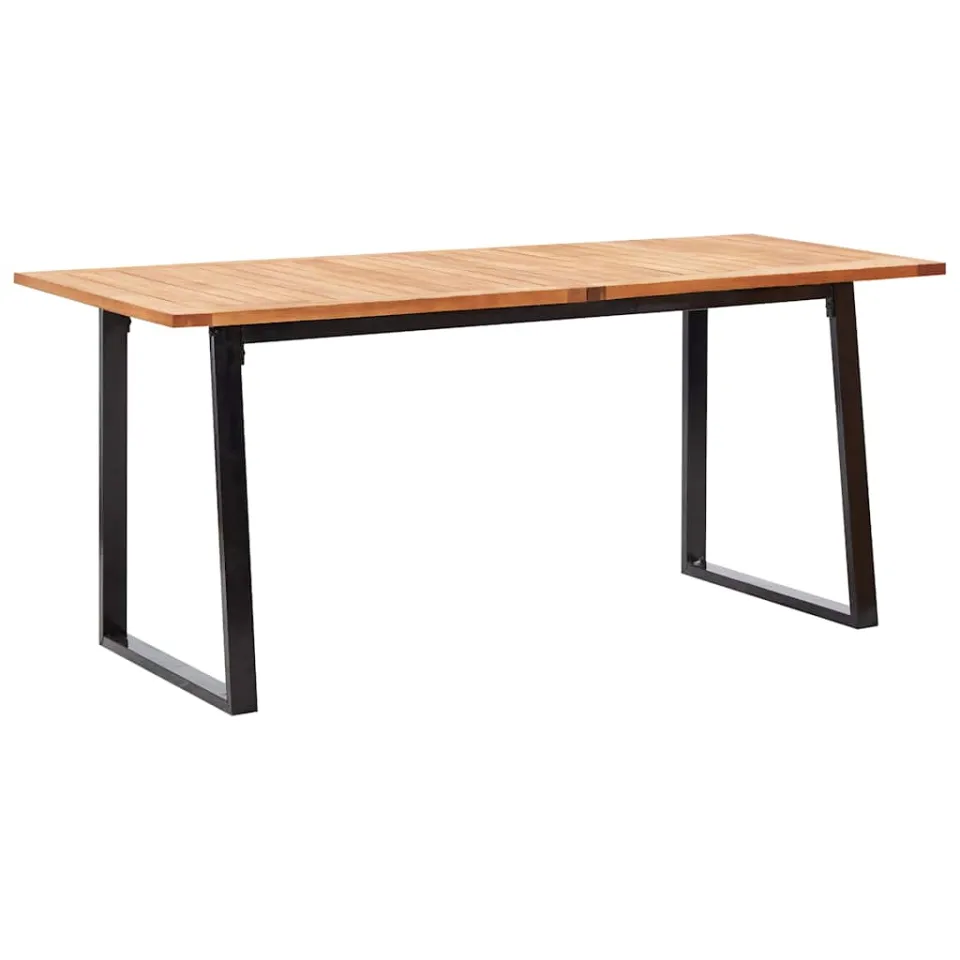 vidaXL 7-delige Tuinset poly rattan en acaciahout zwart, foto 3