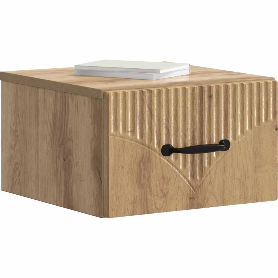 vidaXL Wandbeugel Bedkast Artisanaal eiken 34,5 x 33 x 20 cm, foto 2