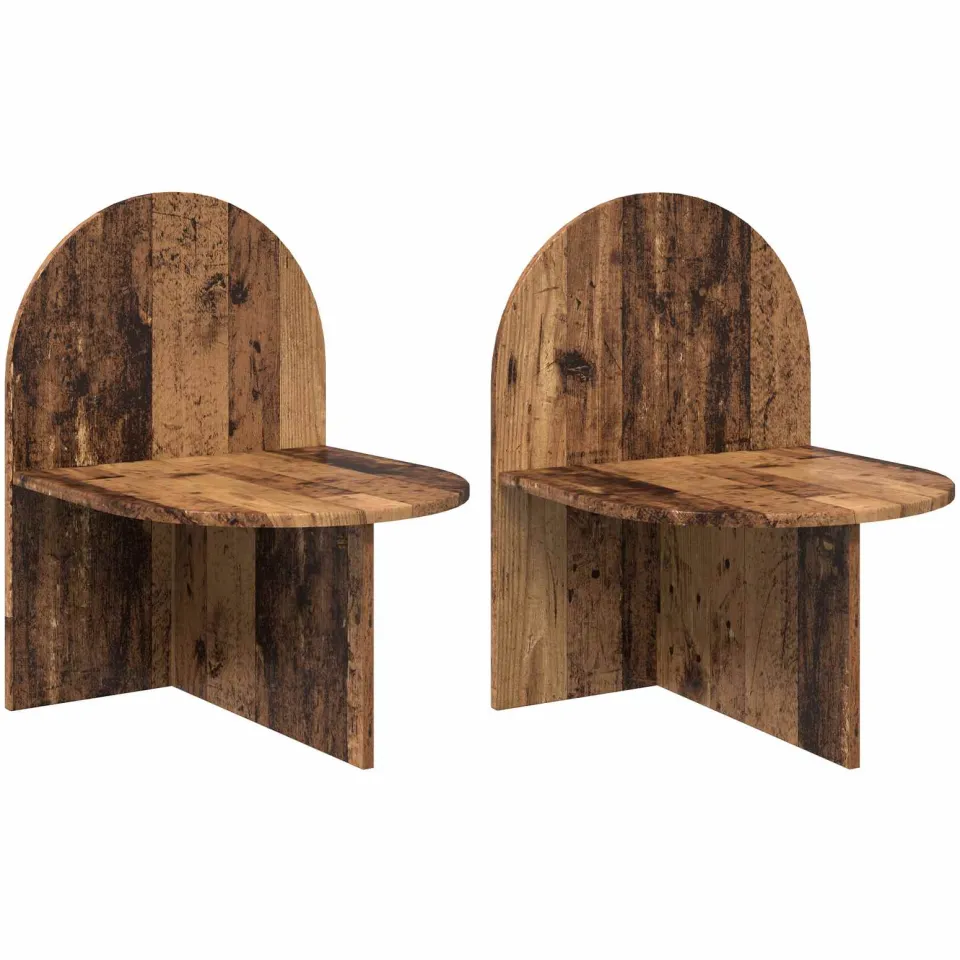 vidaXL Nachtkastje 2 st Oud hout 48 x 49 x 65 cm Geconstrueerd hout bruin, foto 3