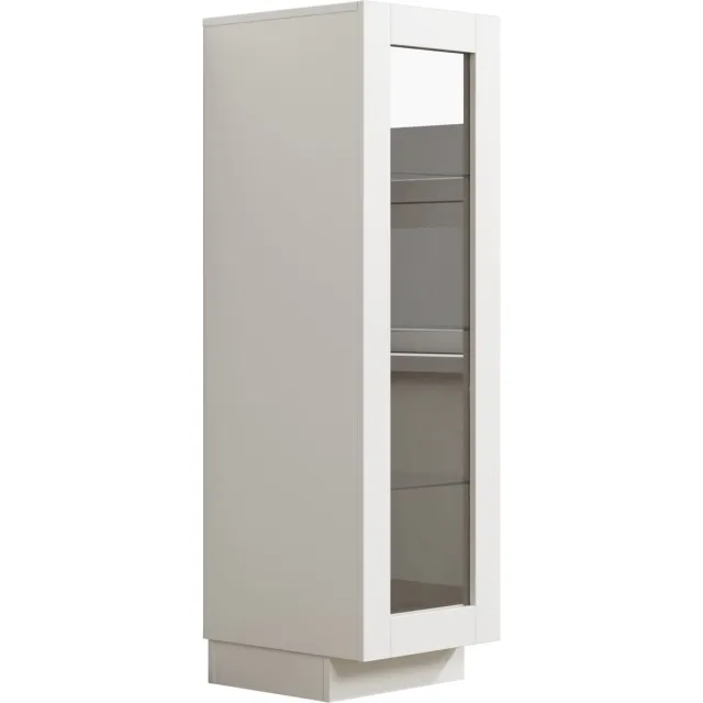VDD Home - Vitrinekast - Vitrinekast met glas - Display Kast - 120 x 37 x 40 - Wit