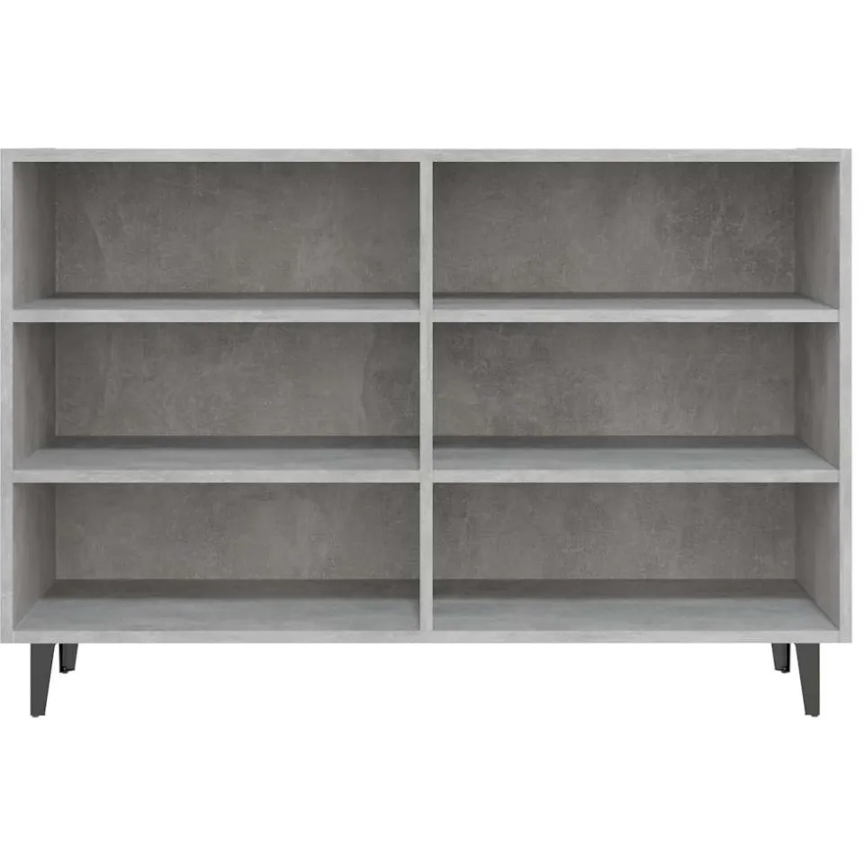 vidaXL Dressoir 103,5x35x70 cm bewerkt hout betongrijs