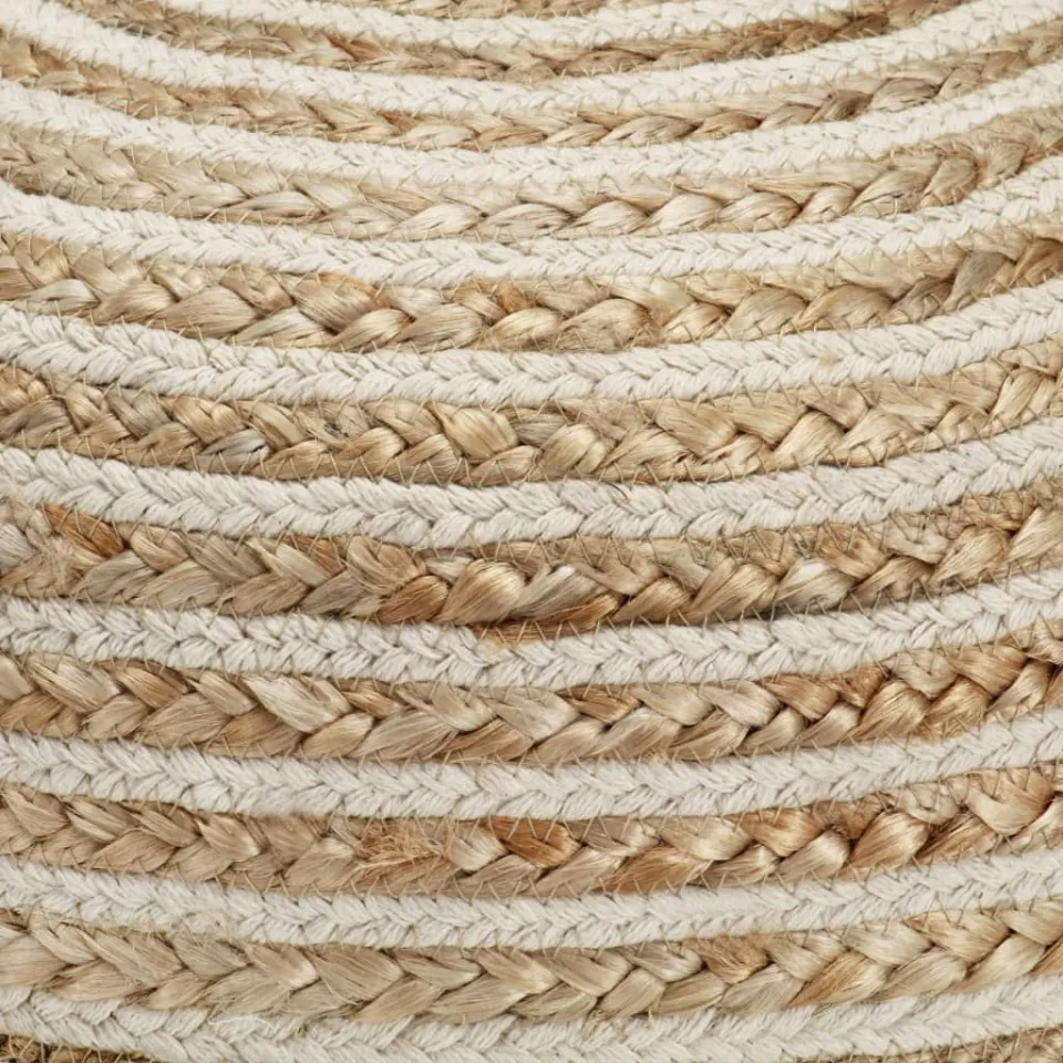 vidaXL Poef handgemaakt 40x45 cm jute bruin, foto 3