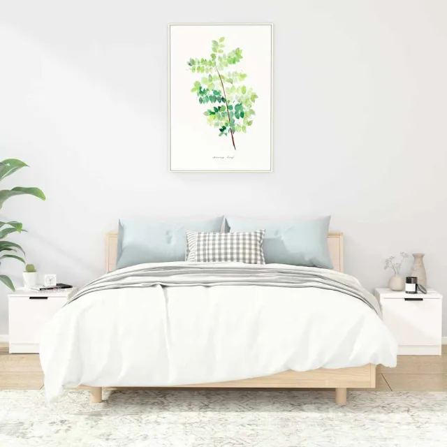 vidaXL Nachtkastjes 2 st 40x39x40 cm wit