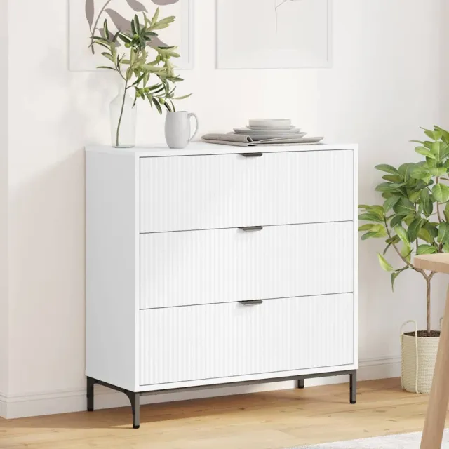 vidaXL Dressoir Wit 79,5 x 33 x 82 cm Bewerkt hout, foto 2
