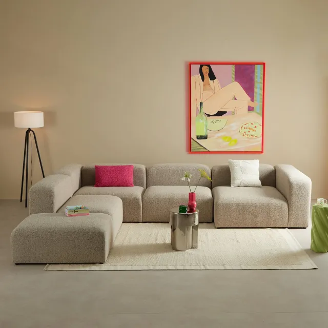Studio LIVIT hoekbank links Ylva - beige, foto 2