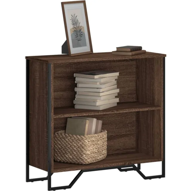 vidaXL Boekenkast 80x31x74,5 cm bewerkt hout bruin eikenkleur