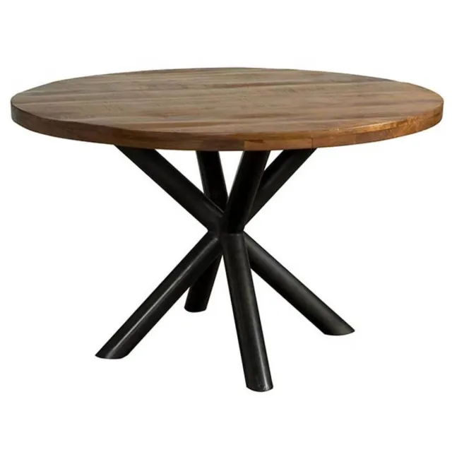 Tower Living Eettafel Selva - Rond Bruin Hout - Ø130cm