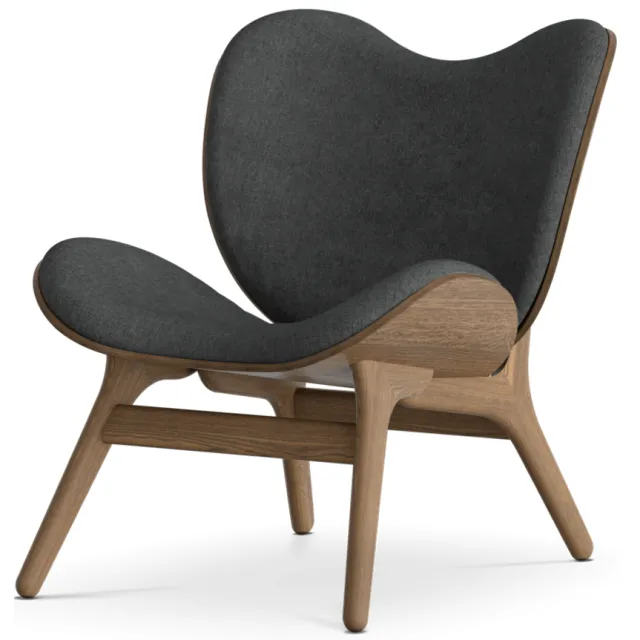 Umage A Conversation Piece houten fauteuil donker eiken - Shadow Beige