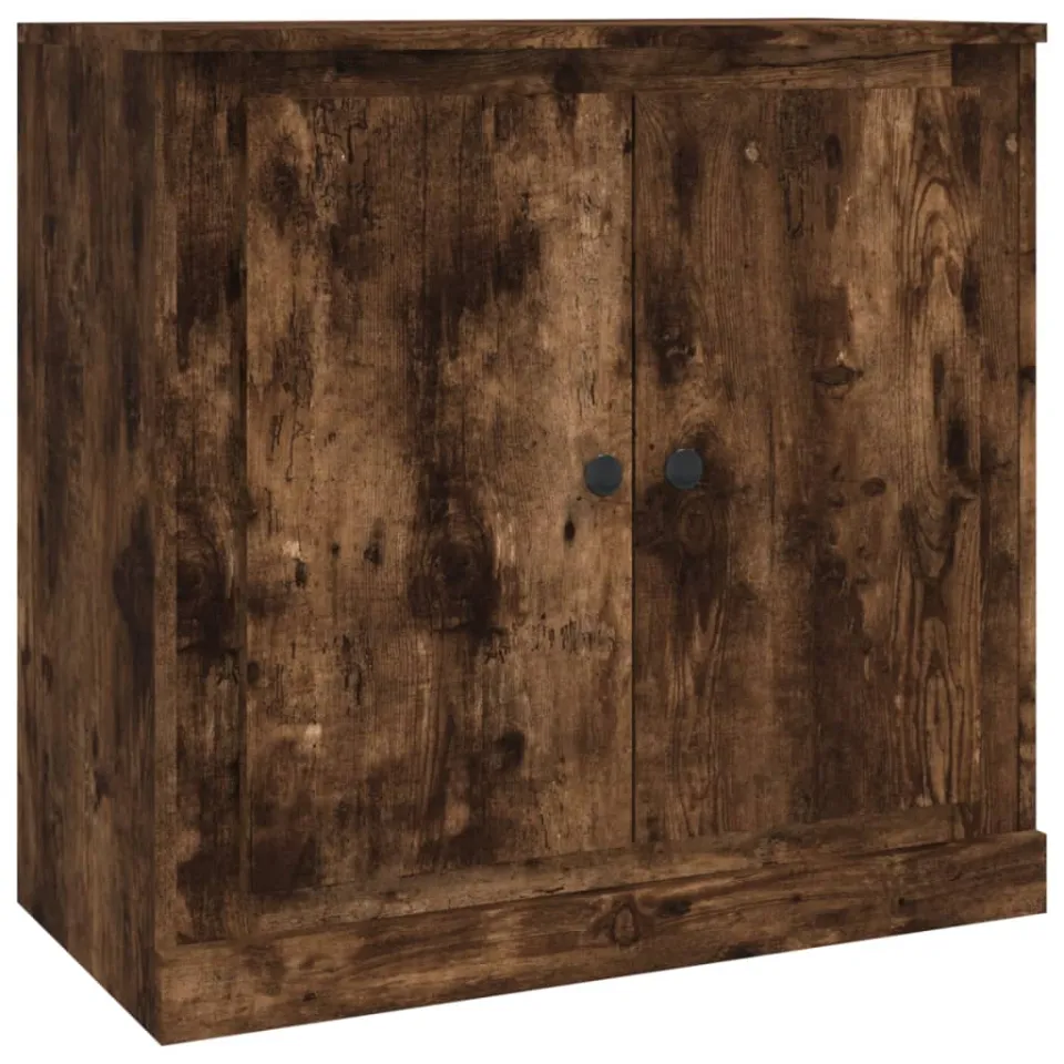 vidaXL Dressoirs 3 st bewerkt hout gerookt eikenkleurig, foto 4