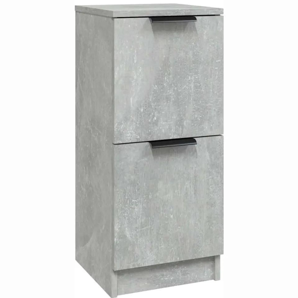 vidaXL Dressoir 30x30x70 cm bewerkt hout betongrijs grijs, foto 3