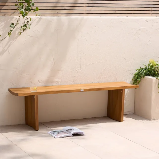 NOUS Garden tuinbank Mare teak naturel (hout), foto 2