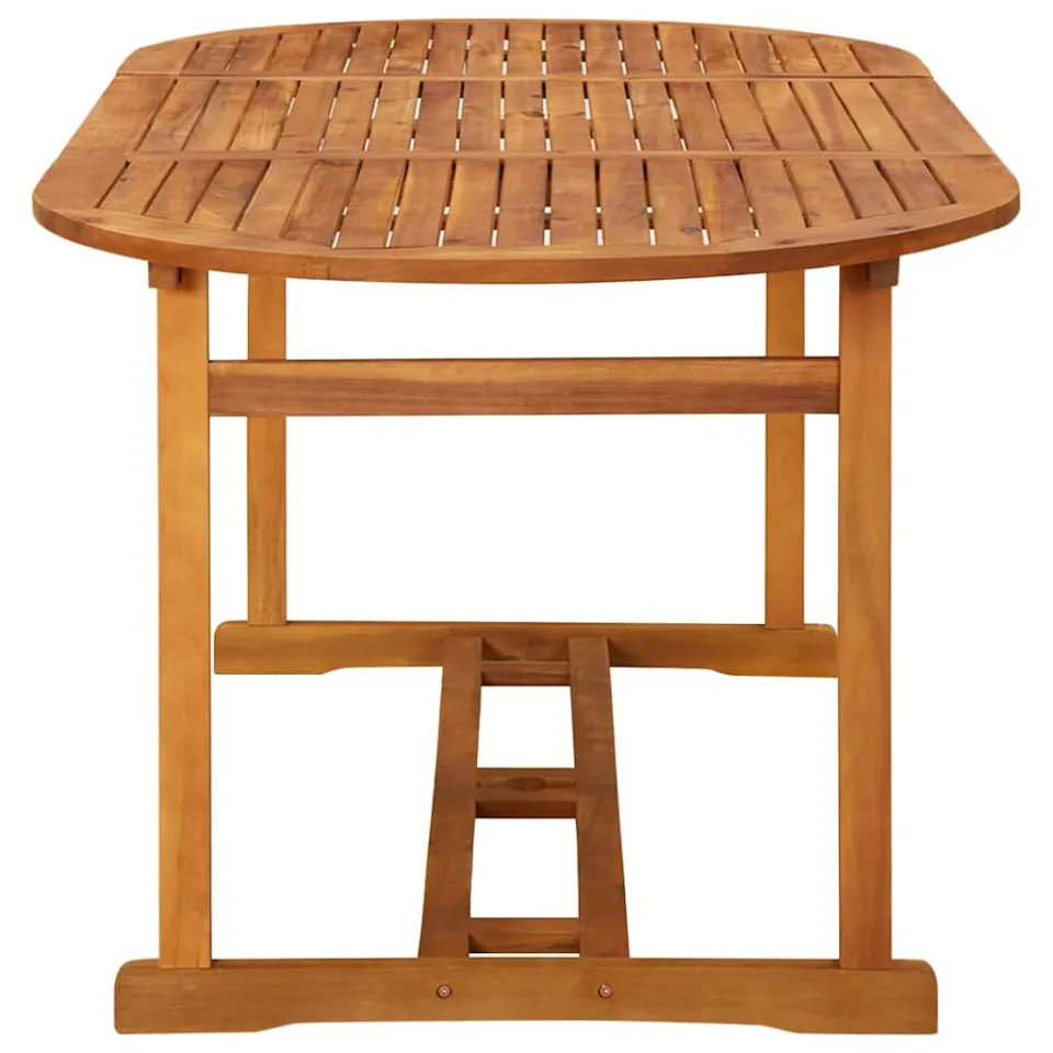vidaXL Tuintafel 180x90x75 cm massief acaciahout bruin, foto 3