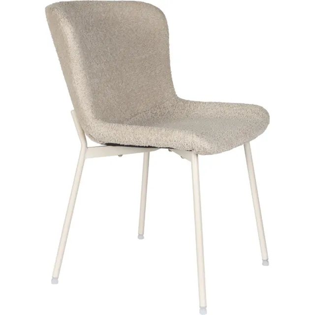 Giga Meubel Eetkamerstoel Stof/Textiel - Off White - Zitdiepte 48cm - Giga Meubel