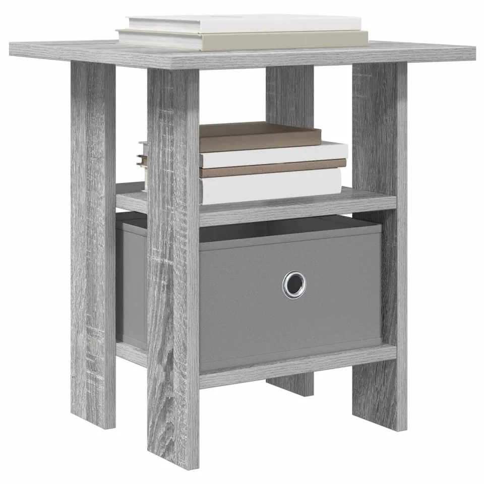 vidaXL Nachtkastje Grijs Sonoma 41 x 40 x 45 cm Bewerkt hout