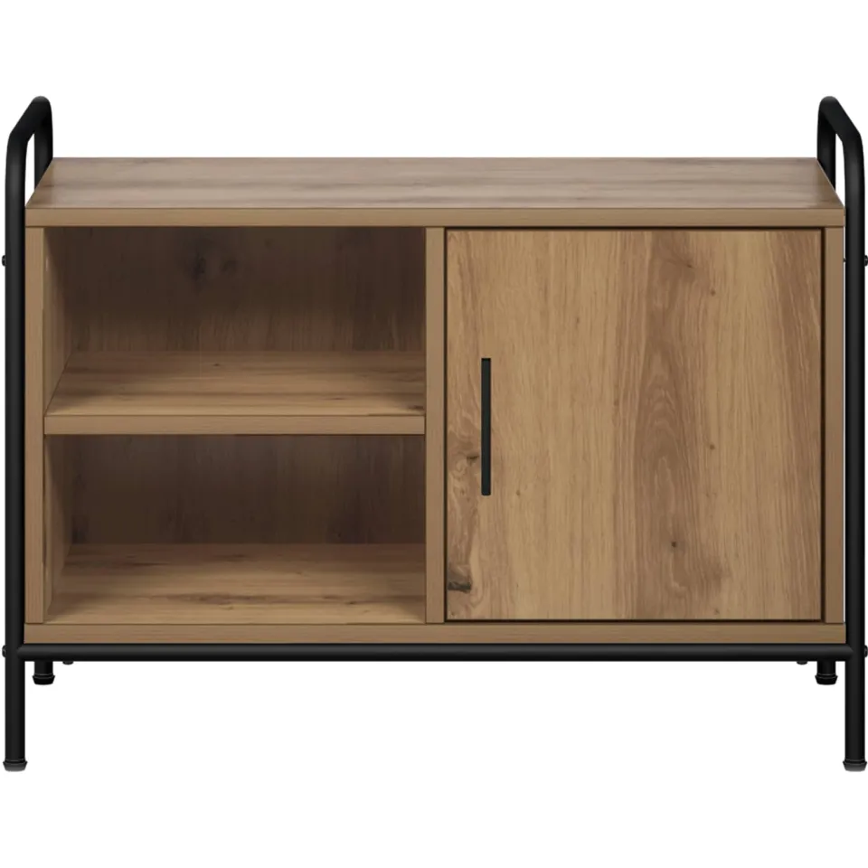 vidaXL Tv-meubel 67,5 x 33 x 50 cm Artisanaal eiken, foto 4